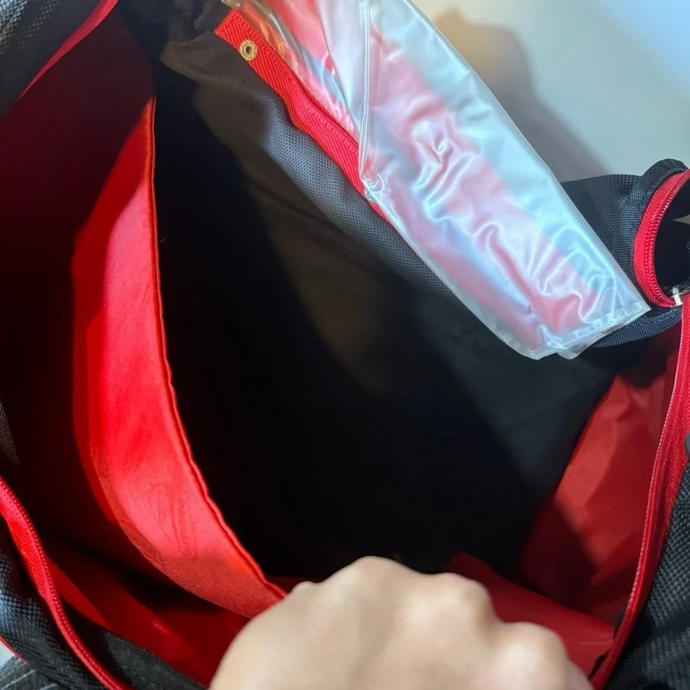 Ducati Corse Duffel Barrel Sport Bag Black and Red 23 inch Travel Novelty